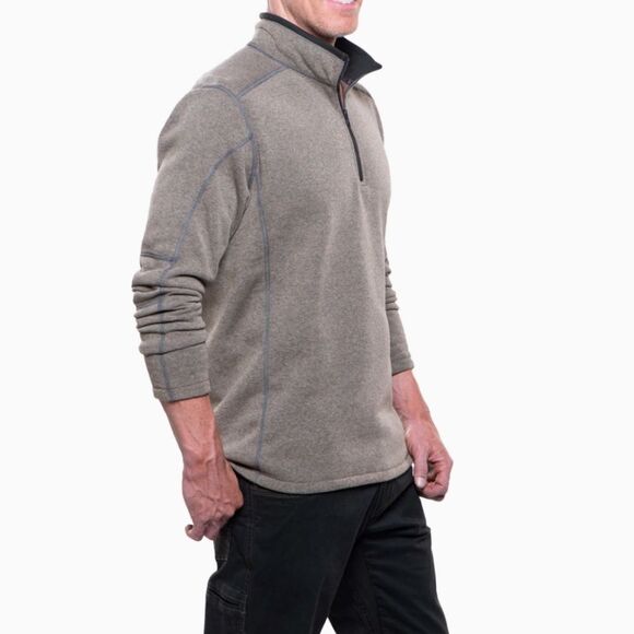 KuhlRevel 1/4 Zip Oatmeal Men's Performance Sweatshirt Activewear Size XL - Picture 3 of 15